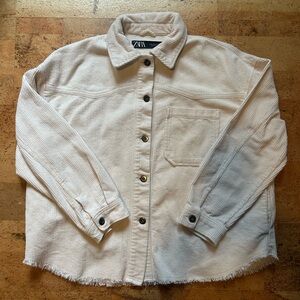 Zara Button Up Corduroy Shirt